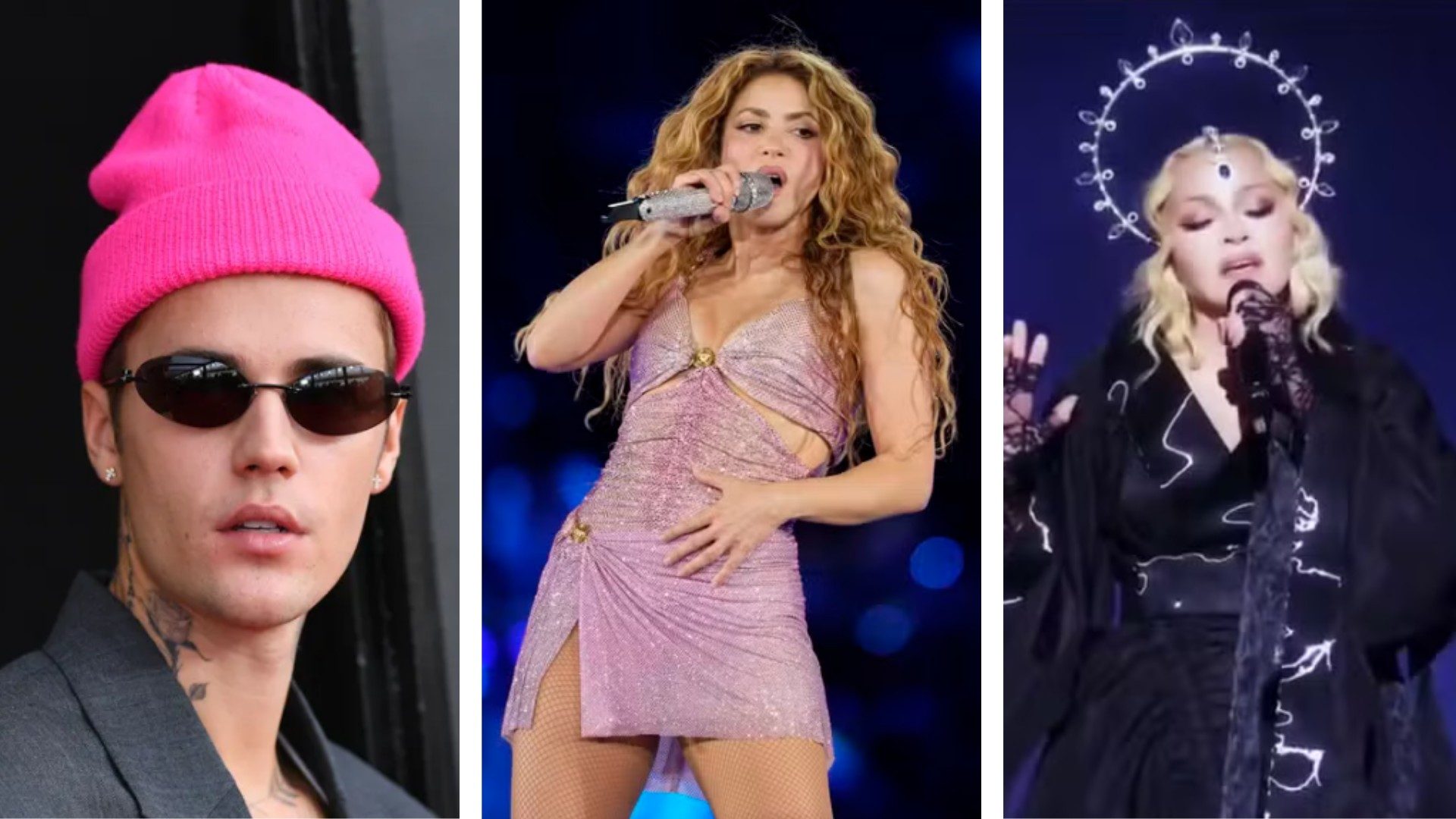 Justin Bieber, Shakira e Madonna se apresentarão na final da Copa do Mundo — Foto: g1