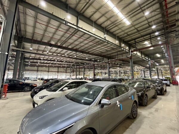 Fábrica da BYD em Camaçari, na Região Metropolitana de Salvador — Foto: Malu Vieira/ g1 BA