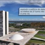 Entre os planos discutidos, estava o de "explodir o edifício do debate onde os eleitos do 2º turno irão debater" — Foto: Reprodução/TV Globo