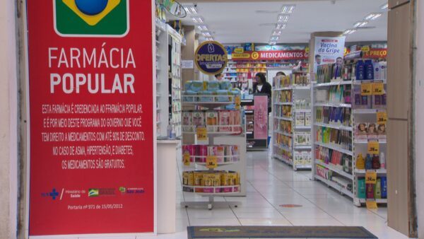 Farmácia popular no RS. — Foto: Reprodução/RBS TV