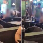 Advogado é filmado agredindo uma mulher em Jataí — Foto: Reprodução/TV Anhanguera