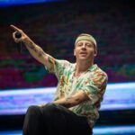 Macklemore canta durante show no Lollapalooza 2019 — Foto: Fábio Tito/G1