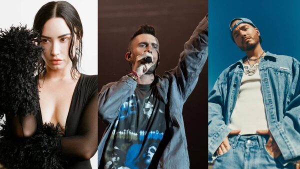 Demi Lovato, Maroon 5 e J Balvin se apresentam no Rock in Rio 2026, no dia 12 de setembro — Foto: Reprodução