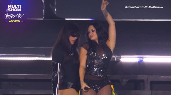 Pabllo Vittar participa de show de Demi Lovato no Rock in Rio 2026 — Foto: Reprodução/Multishow