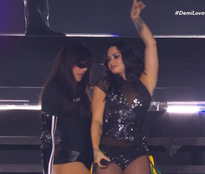 Pabllo Vittar participa de show de Demi Lovato no Rock in Rio 2026 — Foto: Reprodução/Multishow