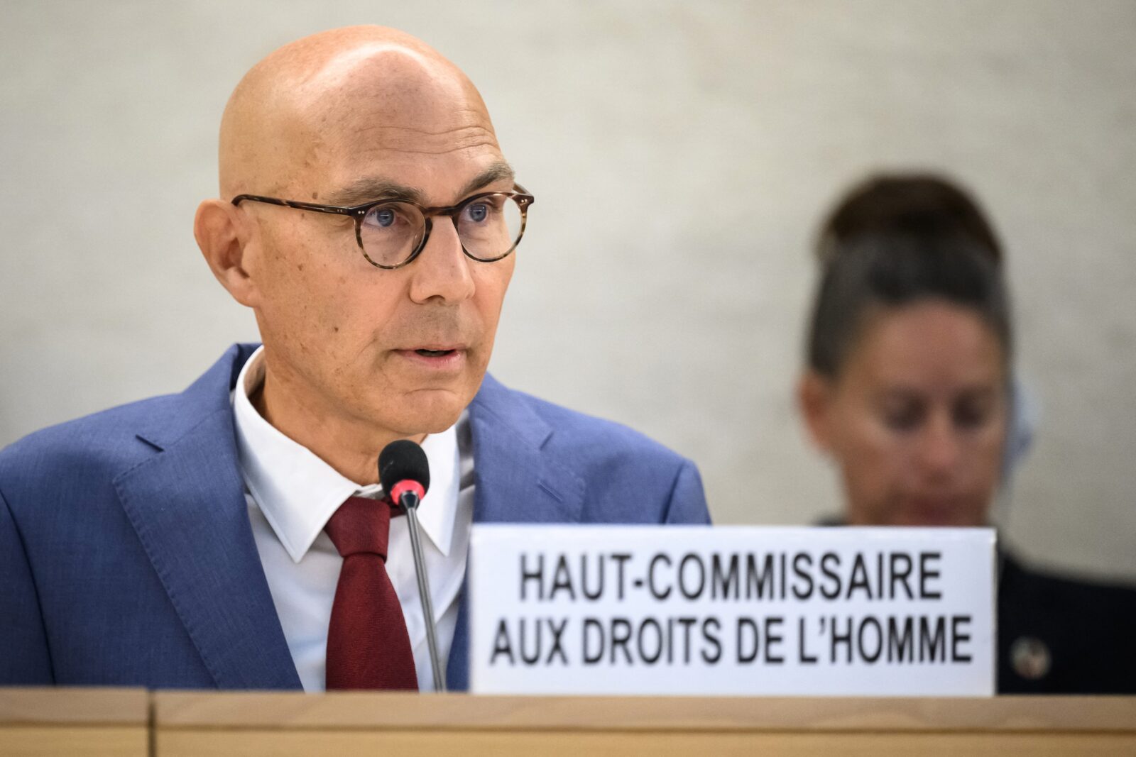 Volker Türk, alto comissário da ONU para os direitos humanos, em foto de 9 de setembro de 2024 — Foto: Fabrice Coffrini/AFP